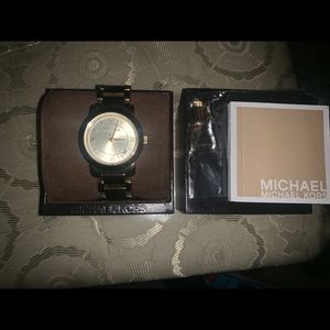 gold michael kors watch